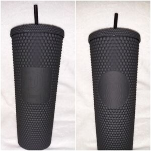 Disneyland Black Matted Studded Diamond Starbucks Tumbler Limited Edition